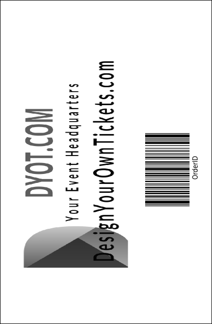 Black Tie Drink Ticket Product Back