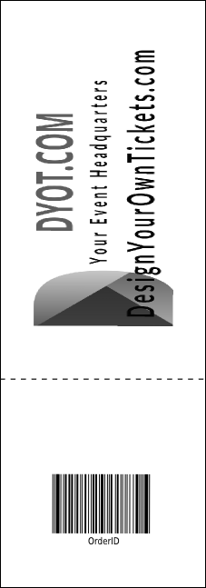 Black Tie Raffle Ticket Product Back