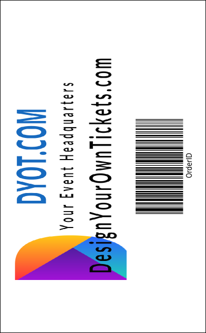 Gold Glitter Drink Ticket Product Back