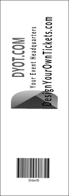 Classical Music Event Ticket Product Back