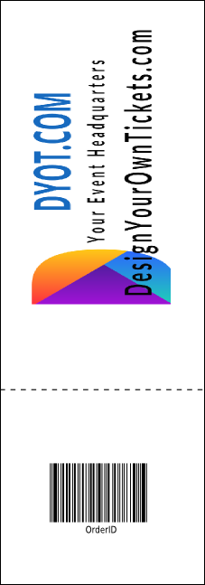 Music Festival Raffle Ticket Product Back