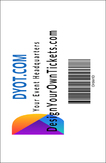 Whimsical Paris Drink Ticket Product Back