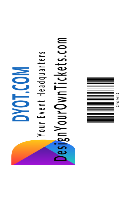 Contemporary Mixed Martial Arts Drink Ticket Product Back