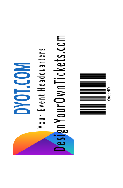 Versus Orange Drink Ticket Product Back