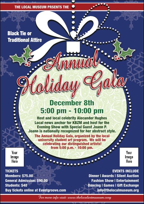 Holiday Ornament Club Flyer Product Front