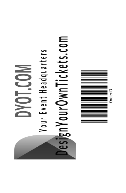 School Notebook Black and White Drink Ticket Product Back